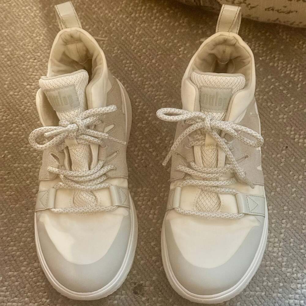 FitFlop Carita Urban White High-Top Comfort Sneakers Size 6.5